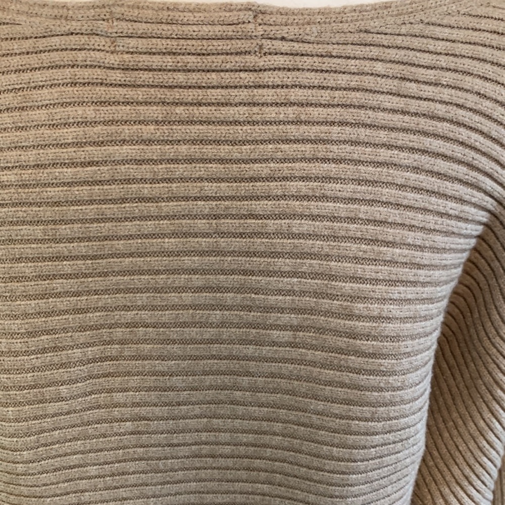 Anthropologie Women Tan Long
Sleeve Drop Shoulder Scoop Neck
Knit Sweater - Picture 5 of 10